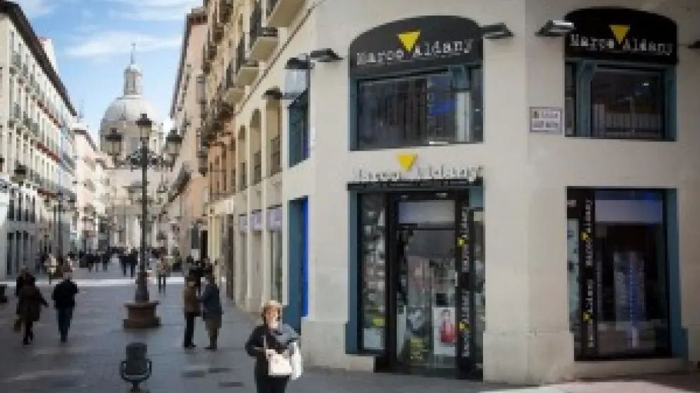 La calle Alfonso, en pleno Casco Histórico de Zaragoza