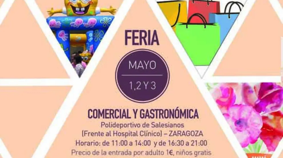 Cartel de la Feria gastronómica en Zaragoza.
