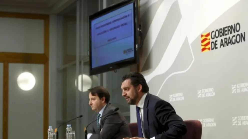 El director general de Economía del Gobierno de Aragón, José María García, analizó los datos