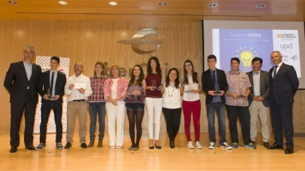 Algunos de los premiados de la primera edición del Proyecto YDHEA.