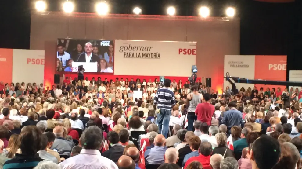 Mitin del PSOE en Zaragoza