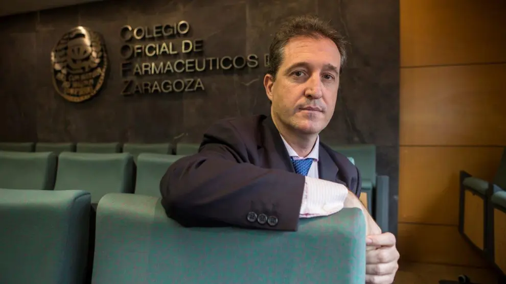 Ramón Jordán, presiden del Colegio Oficial de Farmacéuticos de Zaragoza.