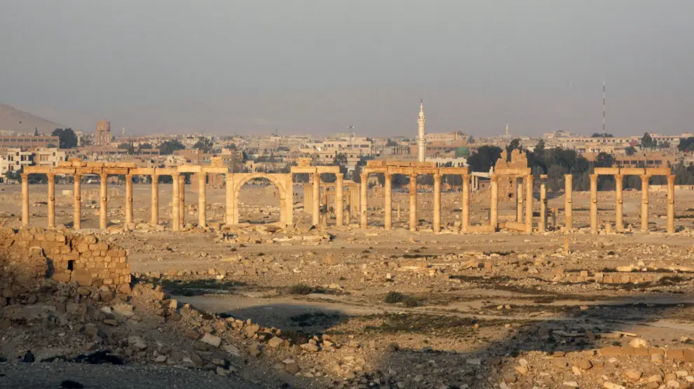 El EI intensifica el lanzamiento de cohetes contra la ciudad monumental de Palmira