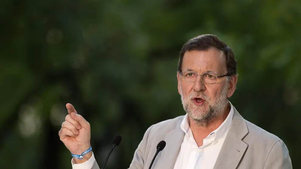 Mariano Rajoy durante el mitin celebrado en Sevilla.