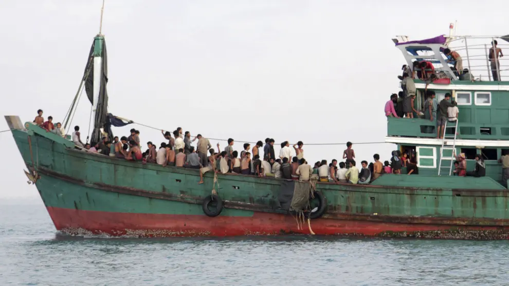 Inmigrantes llegados a las costas de Indonesia