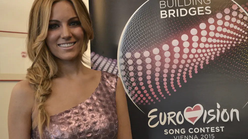 La cantante Edurne, representante de España en el festival de Eurovisión