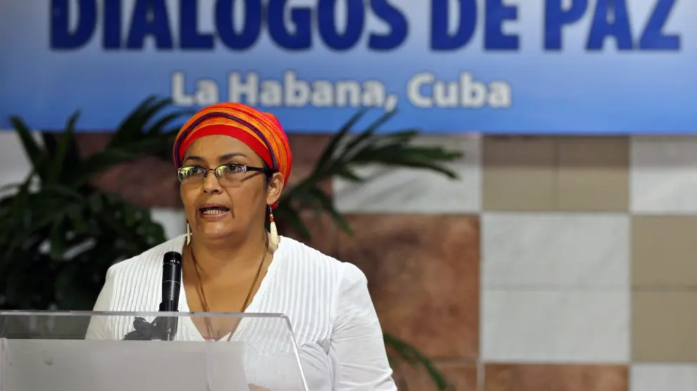 La comandante de las Fuerzas Armadas Revolucionarias de Colombia (FARC), Victoria Sandino.