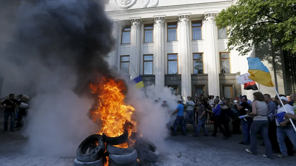 Protestas en Ucrania.