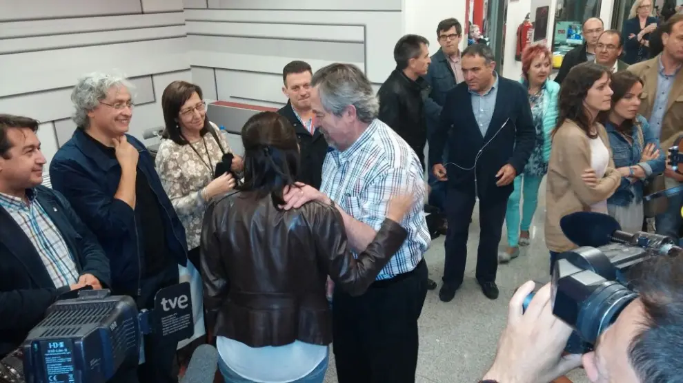 Belloch llega a la sede del PSOE