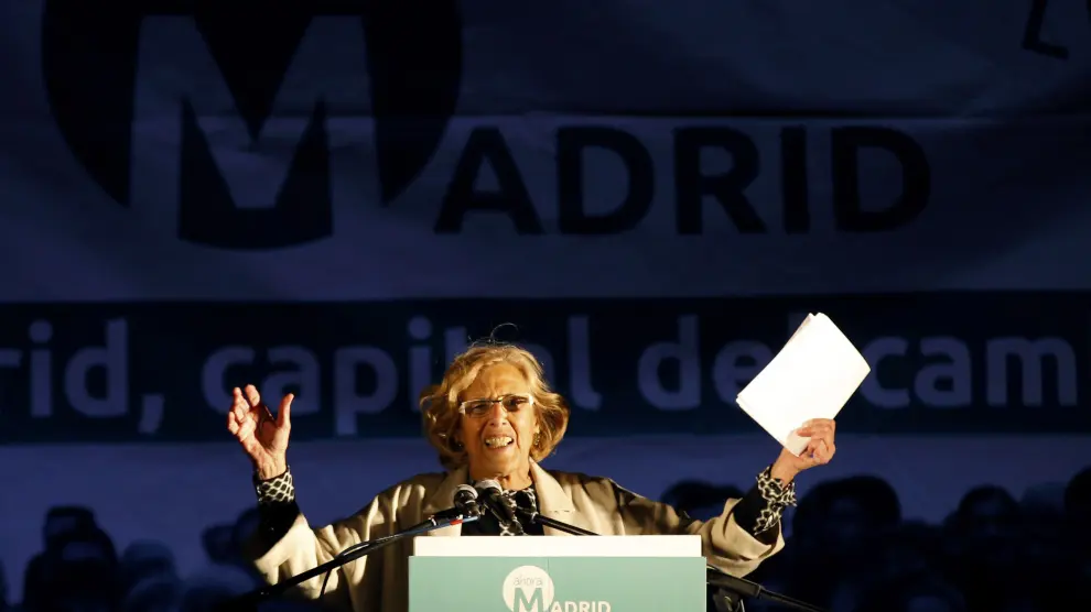 Manuela Carmena ha valorado los resultados electorales