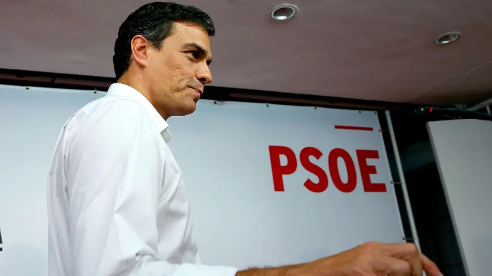 Pedro Sánchez compareció en Madrid tras conocer los resultados electorales
