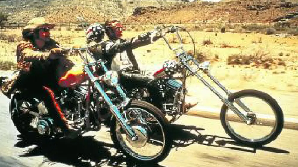Una escena de la pelívula 'Easy Rider' .