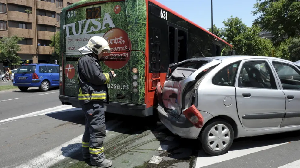 Los accidentes de tráfico repuntan por primera vez desde la Expo en Zaragoza