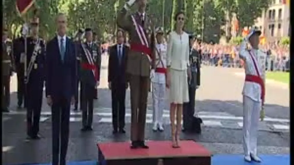 Felipe VI durante el Día de las Fuerzas Armadas.