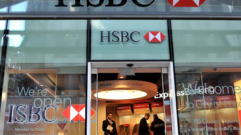 Fotografía de archivo tomada en marzo de 2009 que muestra la sede del banco HSBC en Londres.