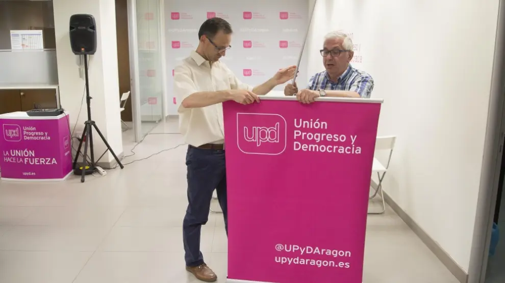 Imagen de archivo de la sede de UPyD en Zaragoza