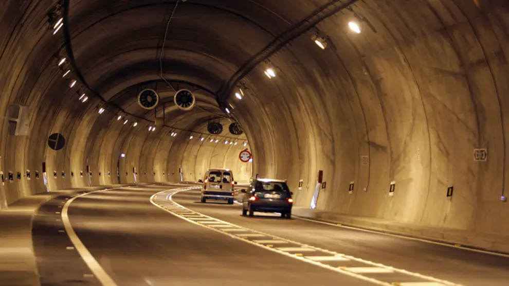 El túnel de Piqueras, en una foto de archivo
