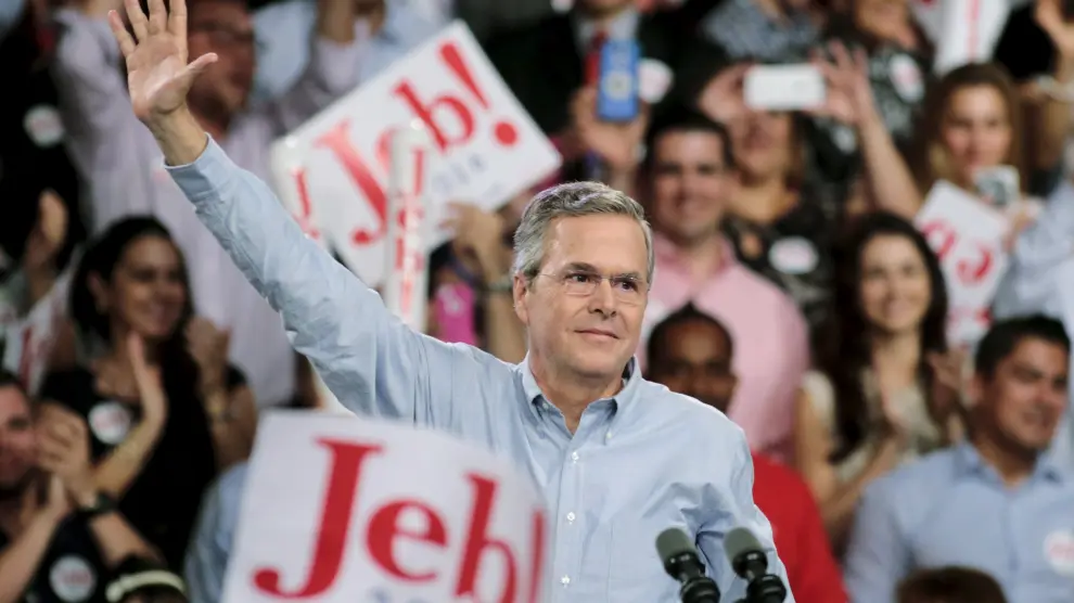 Jeb Bush anuncia su candidatura a las primarias republicanas por la Casa Blanca en Miami.