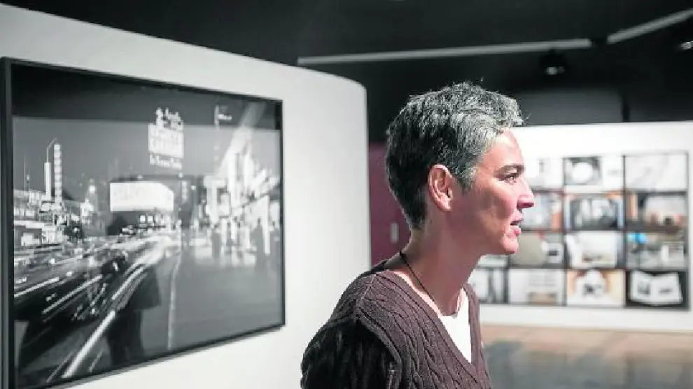 Ángela Bonadies, ayer, durante la inauguración de su exposición en el Centro de Historias.