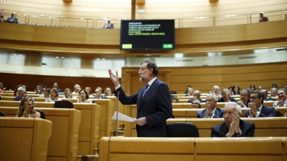 Rajoy en el senado.