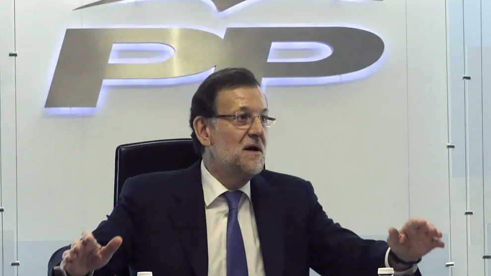 El presidente del Gobierno, Mariano Rajoy, preside la primera reunión de la nueva cúpula del Partido Popular.