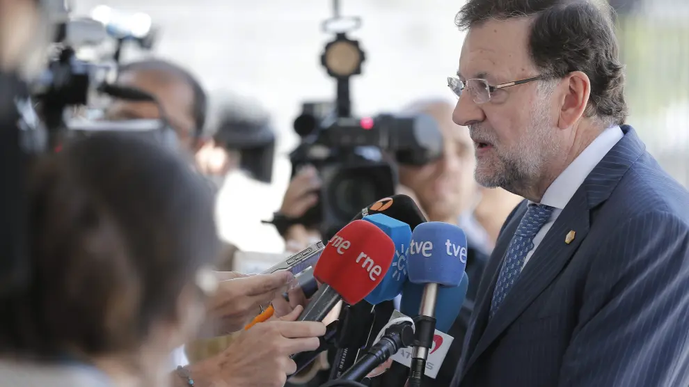 Rajoy este jueves en Bruselas.
