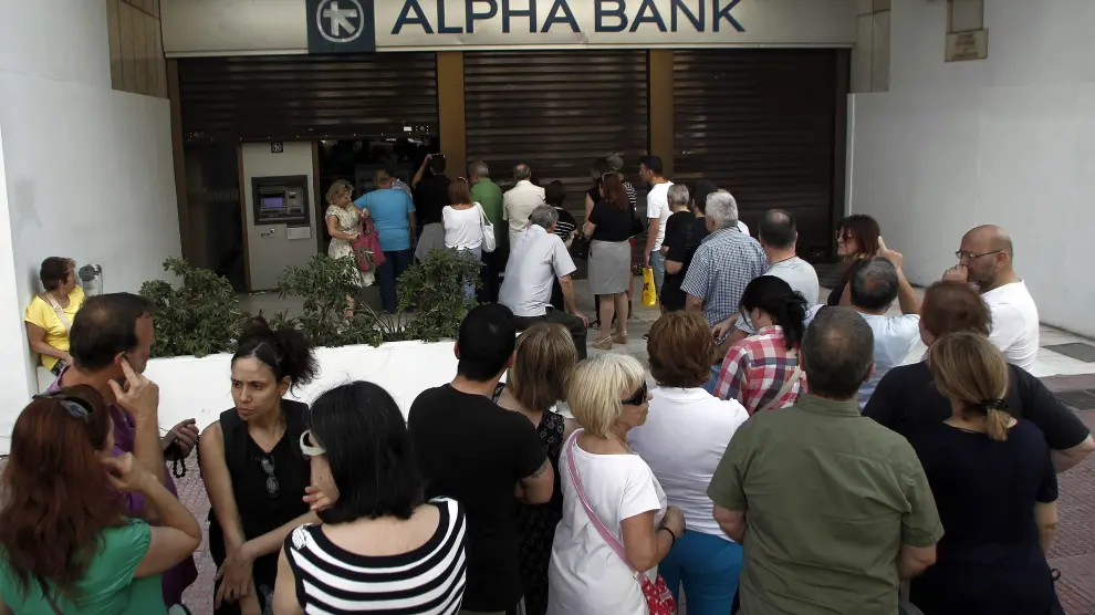 Una sucursal del Alpha Bank en Atenas