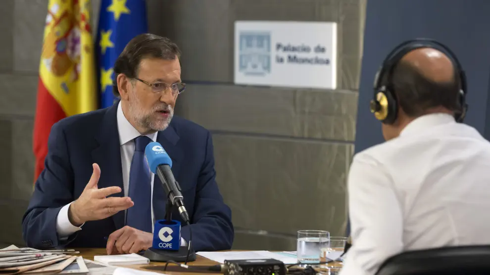 Rajoy, en la entrevista de este martes en la cadena Cope.