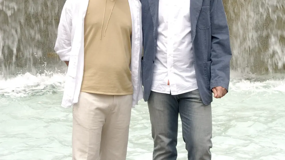 David y Juan, el día de su boda, en 2006