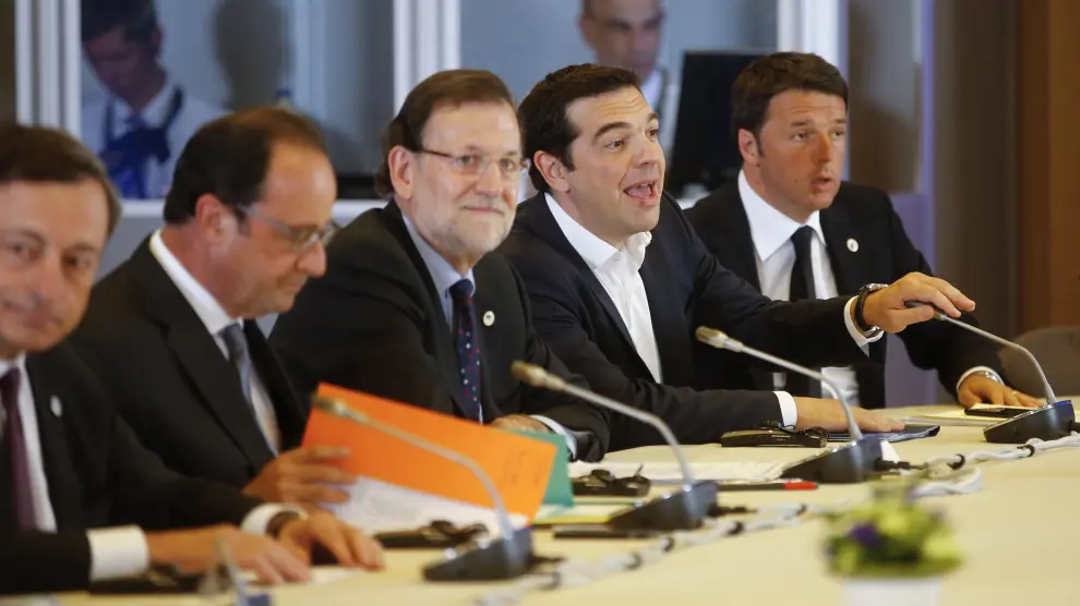 Tsipras en la Cumbre de Jefes de Estado y de Gobierno.