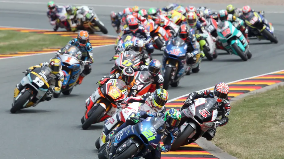 Una imagen de la carrera de Moto2
