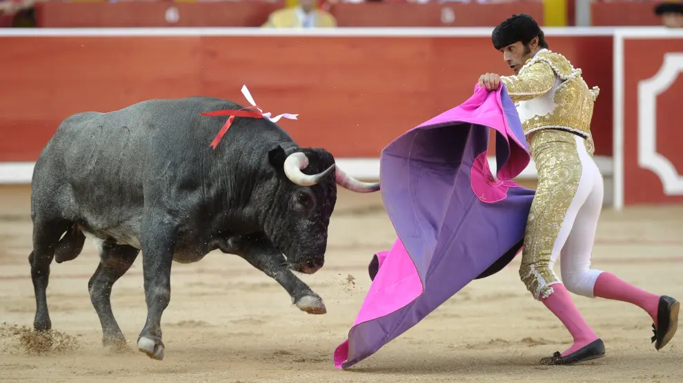 El torero zaragozano Luis Antonio Gaspar 'Paulita', en Pamplona en la corrida de San Fermín del pasado día 11.