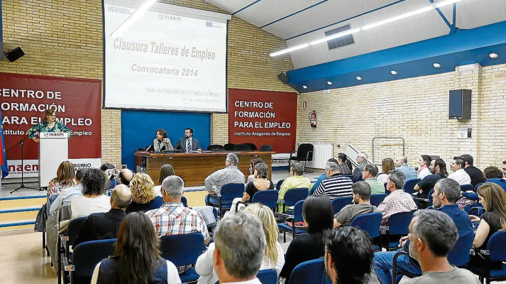 Cierre de un taller de formación para el empleo llevado a cabo en Huesca.