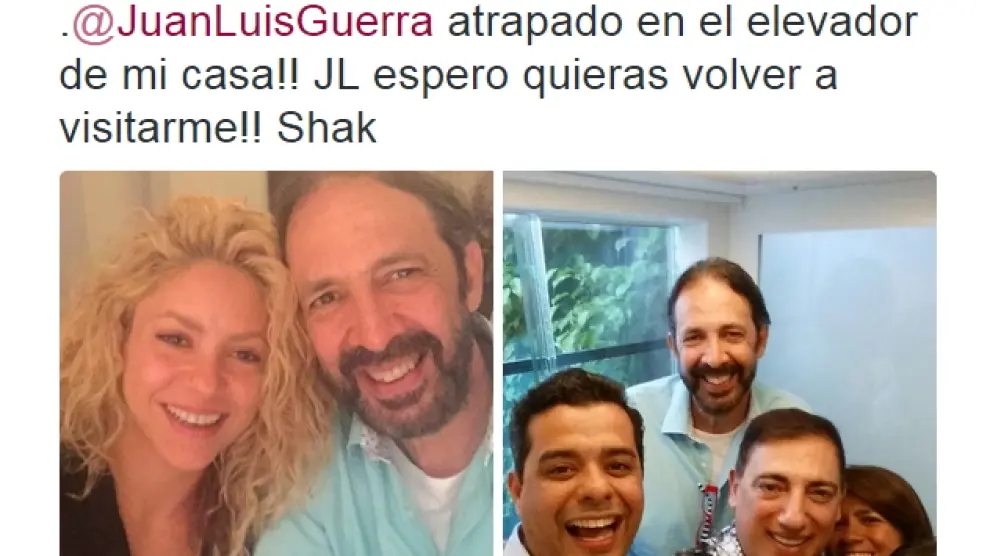 Tuit que compartió Shakira tras el incidente