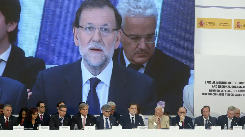 El presidente del Gobierno español, Mariano Rajoy, en la cumbre del Comité contra el Terrorismo del Consejo de Seguridad de la ONU.
