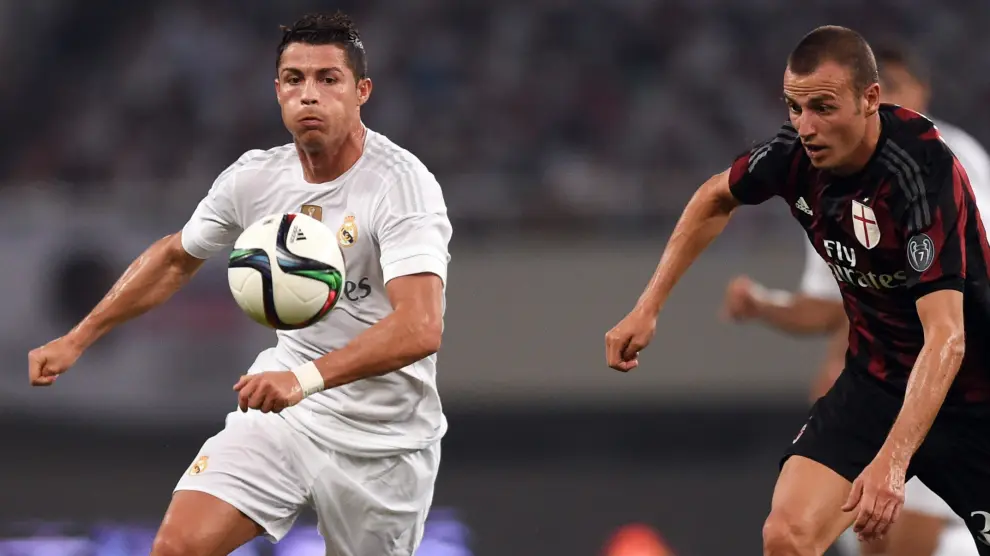 Cristiano Ronaldo, durante el duelo contra el Milan