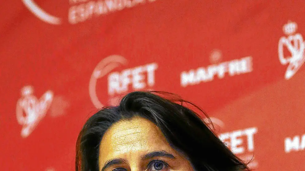 Conchita Martínez, ayer, durante su presentación oficial como capitana de Copa Davis.