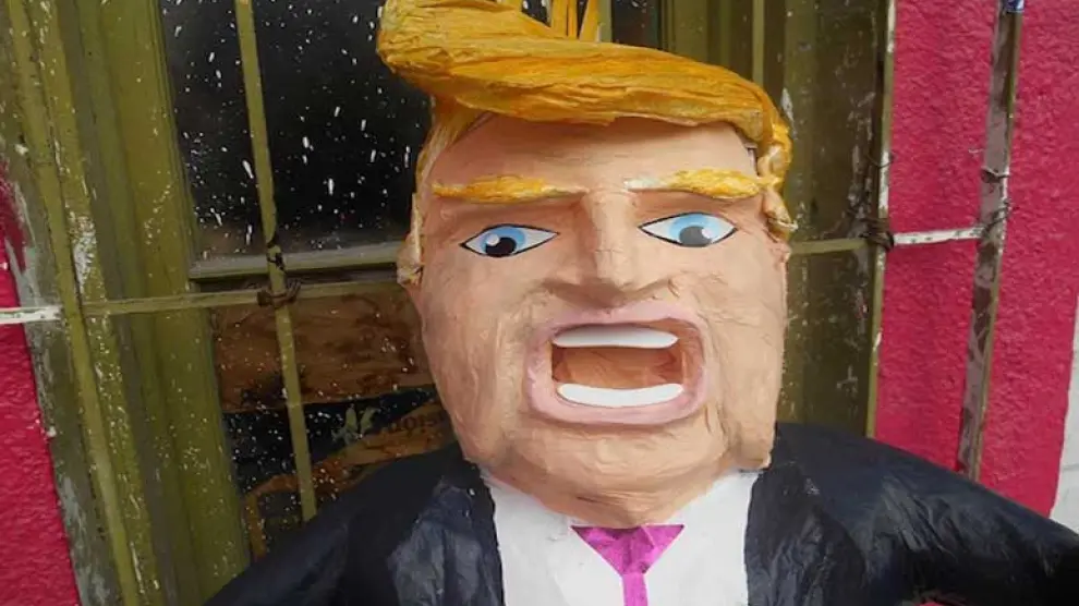Piñata de Donald Trump.