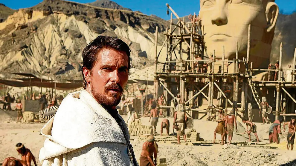 Christian Bale, en 'Exodus', una película de Ridley Scott de 2013 que también se rodó en España.