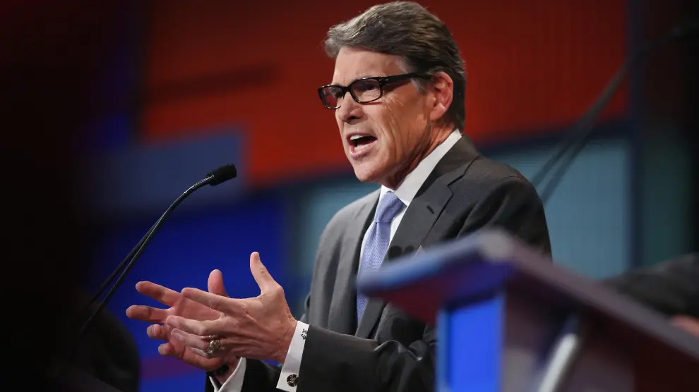 Rick Perry durante un forum presidencial.