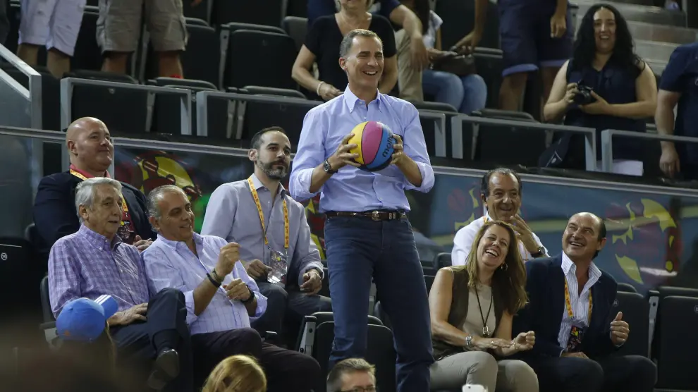 Felipe VI ha mostrado su apoyo al equipo nacional de cara al Eurobasket.