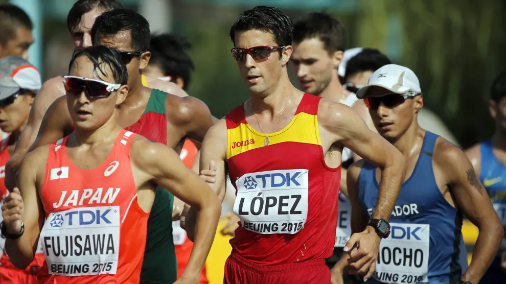 Miguel Ángel López, campeón del mundo de 20 km. marcha