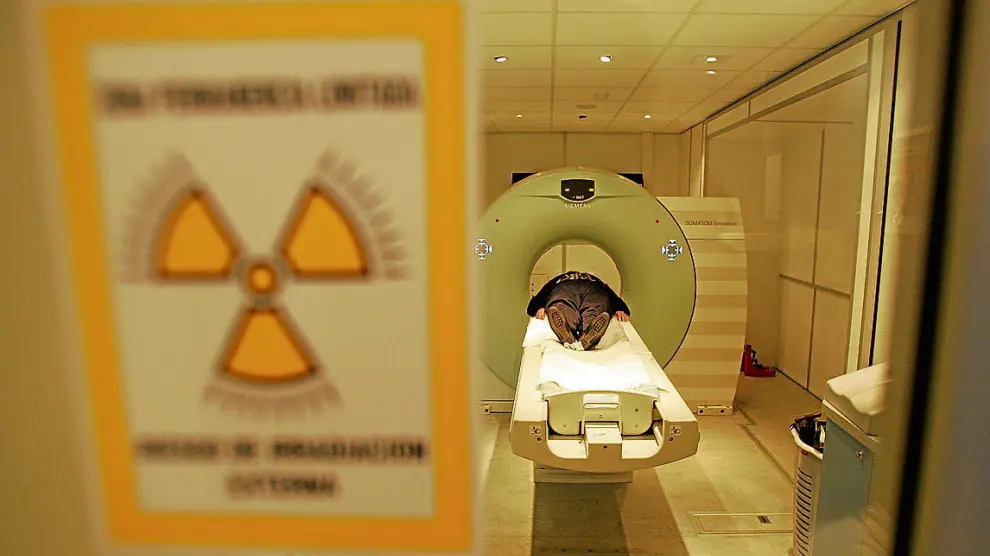 El servicio de Radiología del hospital Obispo Polanco en la foto no cuenta con radioterapia.