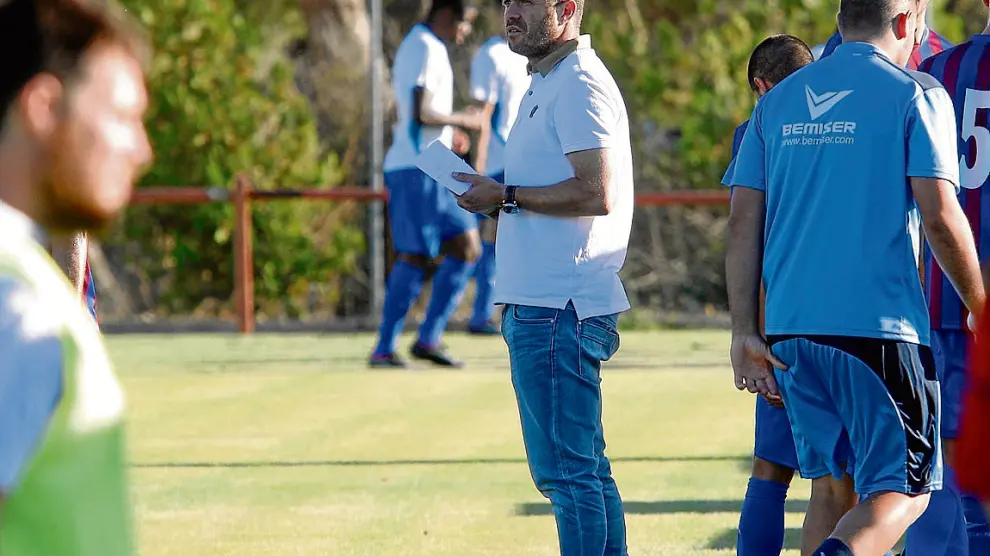 Luis García Tevenet, durante el amistoso contra la UD Las Palmas.