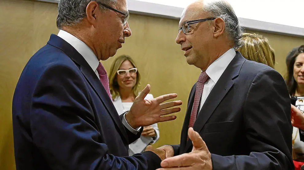 Fernando Gimeno y Cristóbal Montoro, en el último Consejo de Política Fiscal, el pasado 29 de julio.