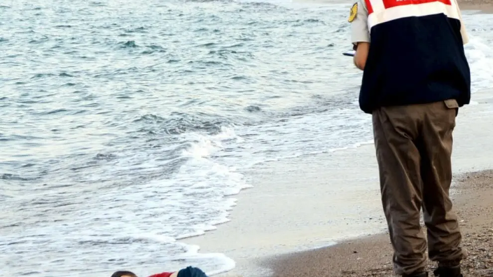 Un niño sirio ahogado en la playa turca de Bodrum