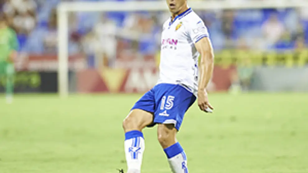 El jugador del Real Zaragoza Pedro Sánchez.