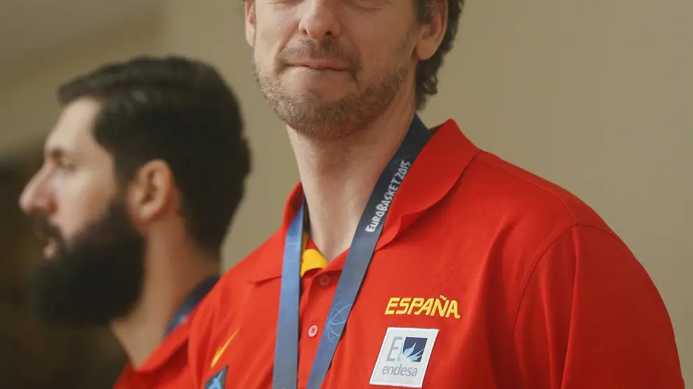 El jugador de la selección española de baloncesto Pau Gasol.