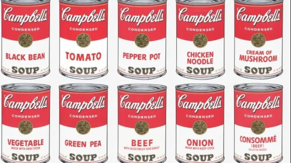 Las latas de sopa Campbell