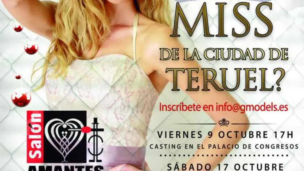 Cartel del certamen de Miss Teruel